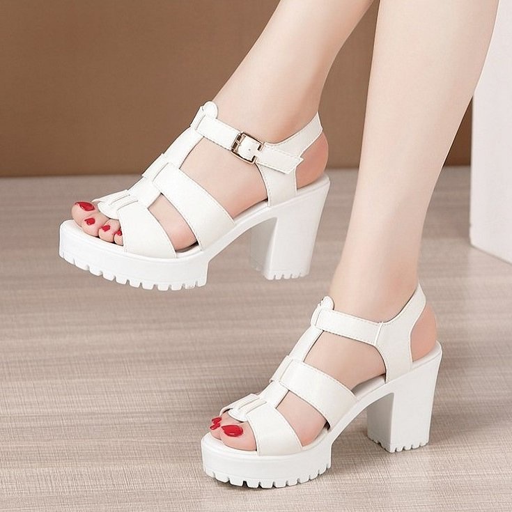 Giày cao gót đế răng cưa cao cấp