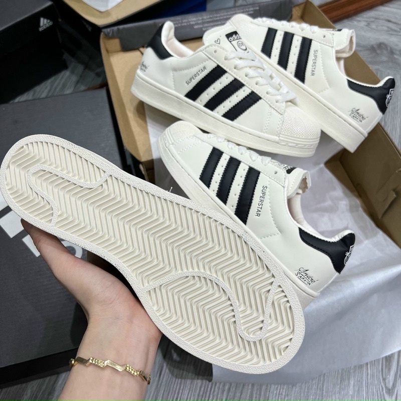 GIẦY THỂ THAO SUPERSTAR SÒ XO BẢN MỚI NAM NỮ, HÀNG CAO CẤP