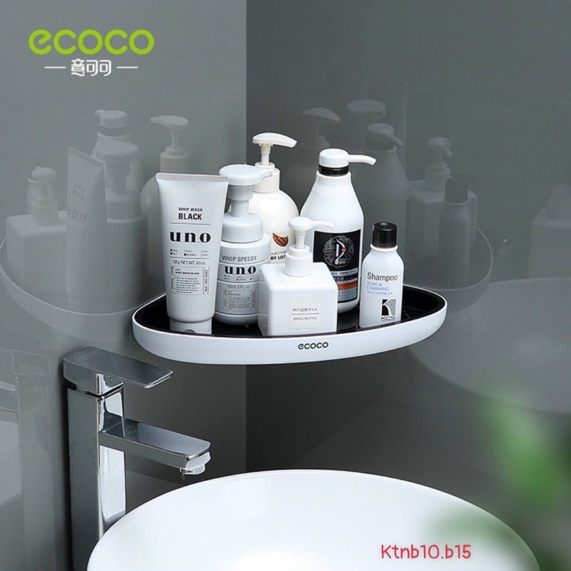 Kệ nhà tắm dán góc tường Ecoco, kệ góc dán tường Ecoco đa năng