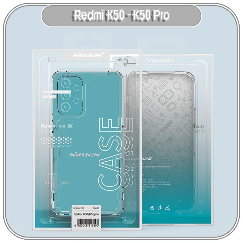 Ốp lưng cho Xiaomi Redmi K50 - K50 Pro trong suốt Nillkin NATURE PRO HÀNG NHẬP KHẨU