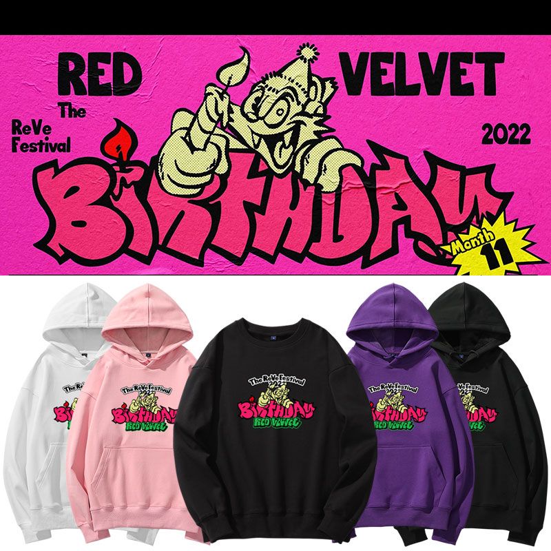 Áo sweater + hoodie Red Velvet - Birthday