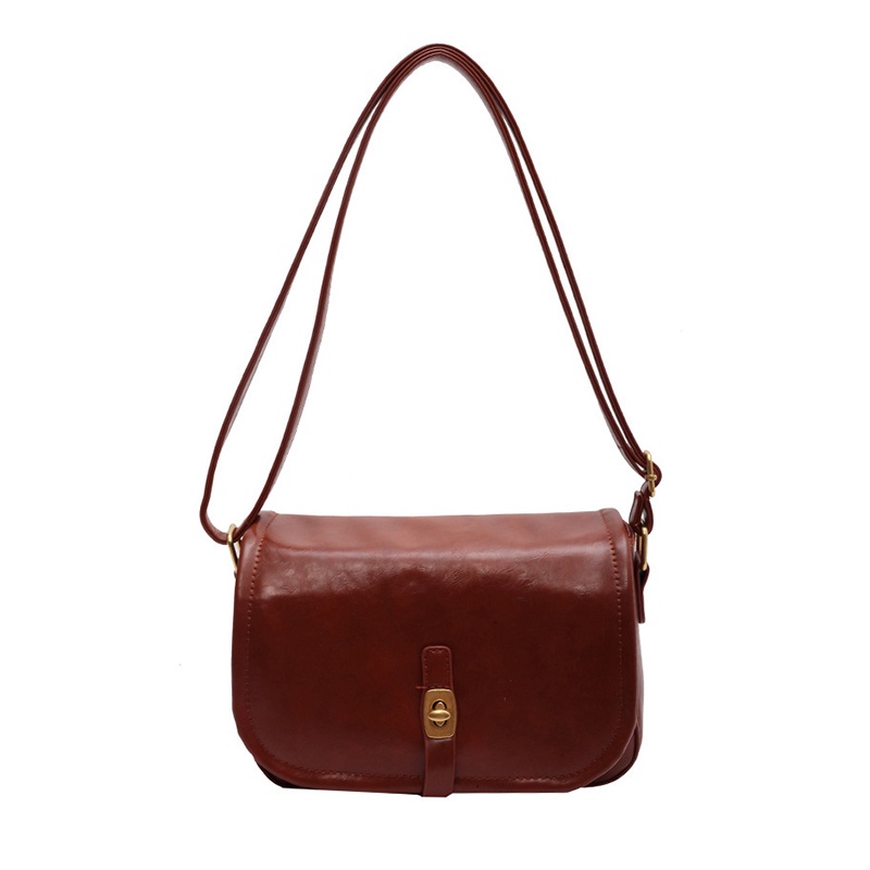 Túi Đeo Chéo Hình Vuông Nhỏ Màu Trơn Dễ Phối Đồ Thời Trang Cho Nữ