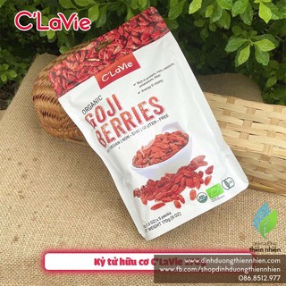 Kỷ tử khô hữu cơ c'lavie organic goji berries