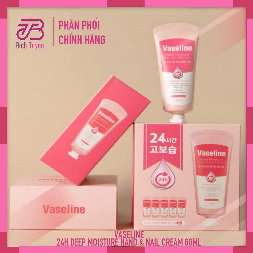Kem Dưỡng Da Tay Và Móng Vaseline Deep Moisture Hand & Nail Cream 60ml