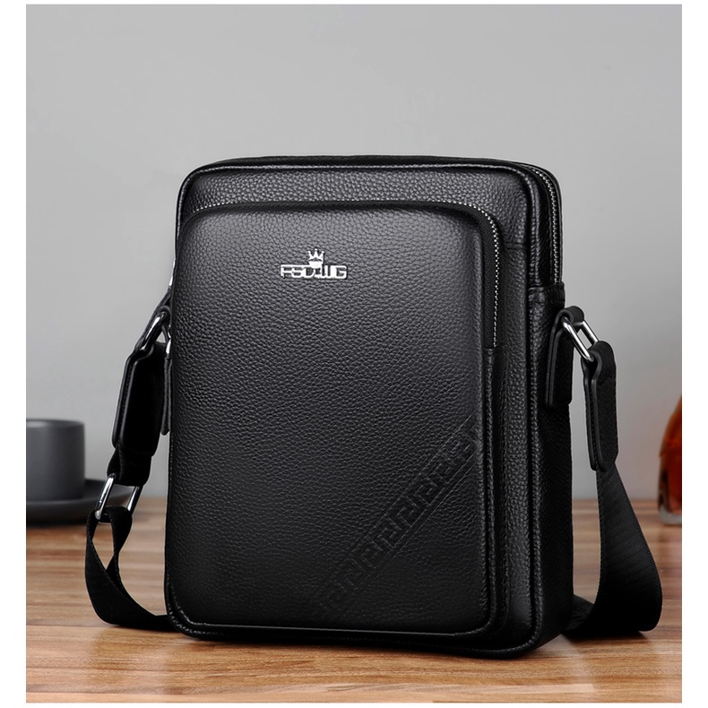 Túi nam đeo chéo da thật hàng chính hãng FSD.WG