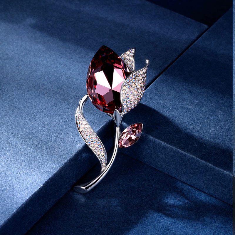 Ghim CàI ÁO HìNh Hoa Tulip ĐíNh Kim Cương Giả ThờI Trang Cho Nữ