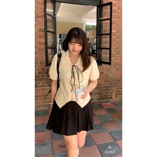 Áo kiểu bigsize quảng châu 16488-dây chéo, 16604-dây kéo