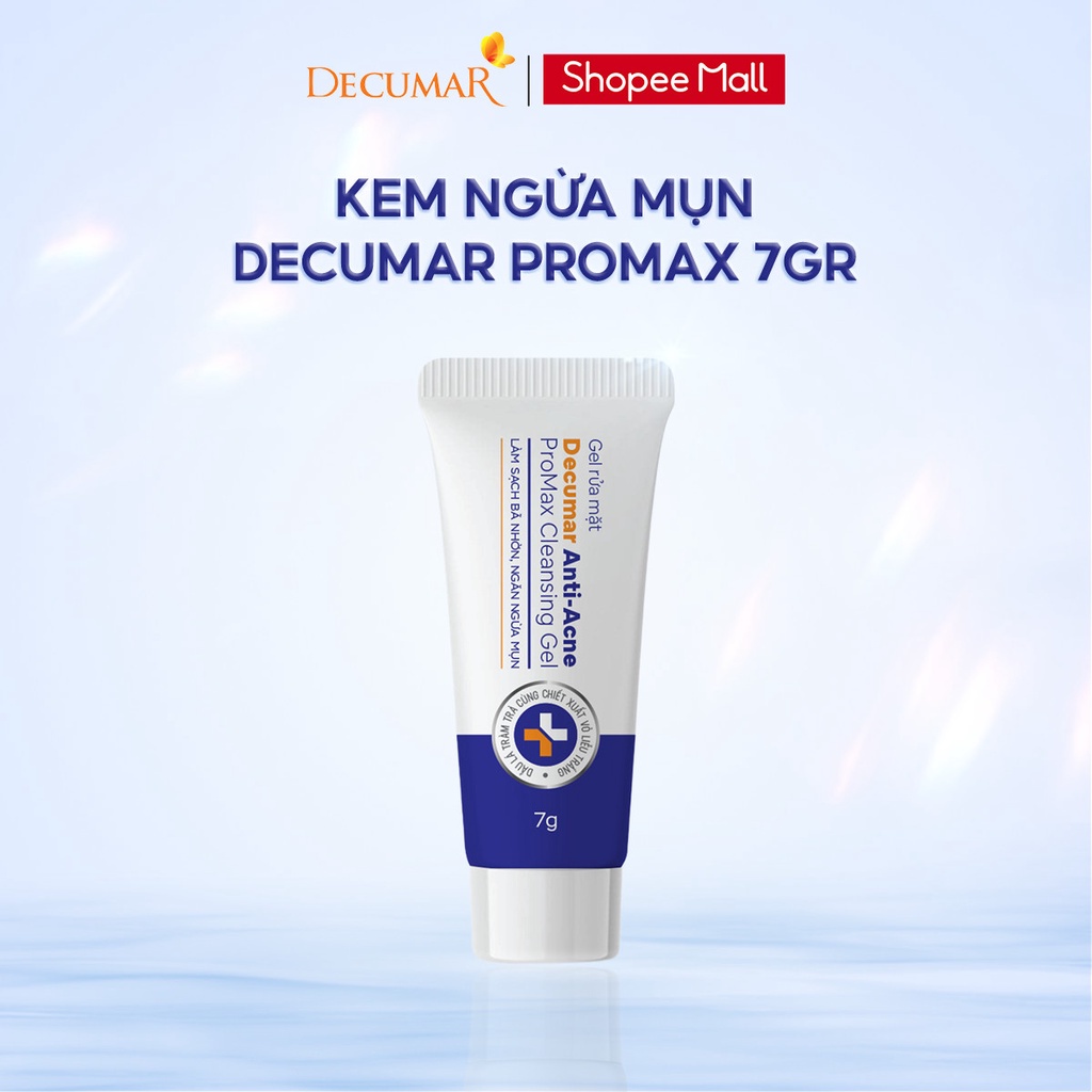 Kem Ngừa Mụn, Mờ Thâm, Ngừa Sẹo, Tái Tạo Da Decumar Anti-Acne Promax Cream 7g & 15g