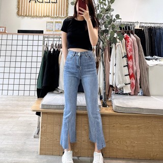Quần Jean Loe 9 Tấc LỆCH TÀ Co Dãn - Leda