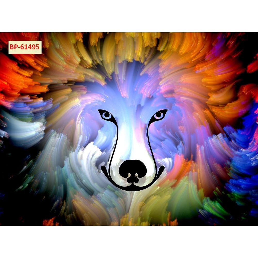 Tranh 3D dán tường MÃNH HỔ THƯỢNG SƠN