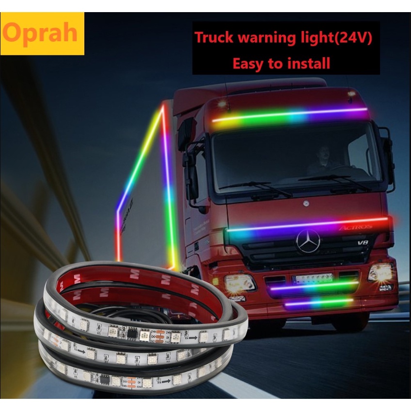 Đèn LED Cảnh Báo RGB 24V Linh Hoạt Trang Trí Xe Hơi Xe Tải
