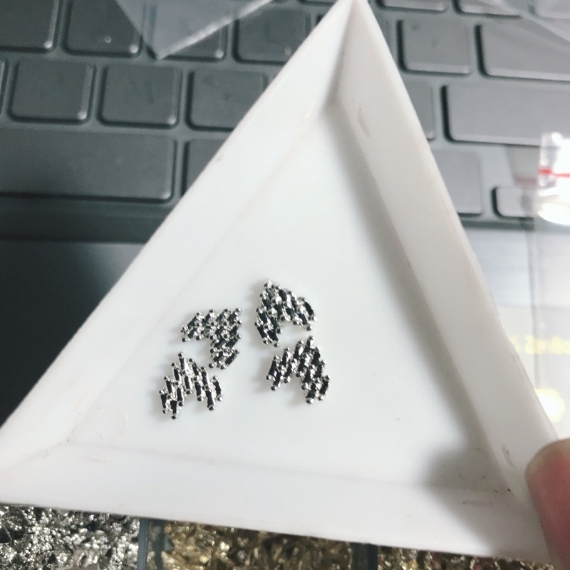 Phụ Kiện Nai - Set 36 Charm Bạc Trang Trí Móng