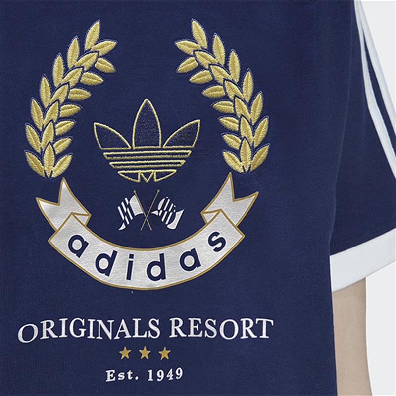 Áo Thun Tay Ngắn Chất Liệu 100% Cotton In Logo Adidas Cho Nữ
