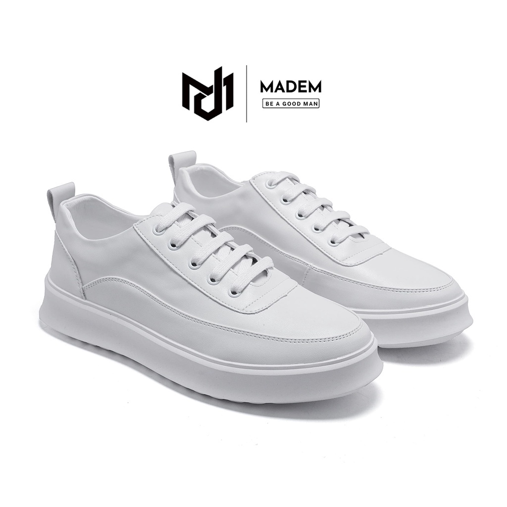 Giày nam cao cấp cổ thấp trẻ trung phóng khoáng - S02 MADEM - Full box bảo hành 12 tháng