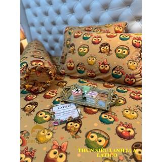 BỘ DRAP THUN SIÊU LẠNH LỤA LATICO THÁI LAN CAO CẤP MỚI (ÔM KHOÁ KÉO)