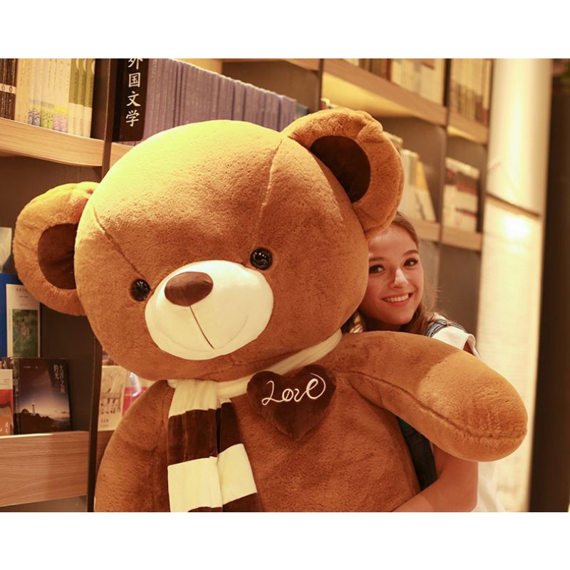 Gấu bông Teddy cao cấp siêu to, gấu bông làm quà tặng, kích thước 1m2 1m6 và 1m8.