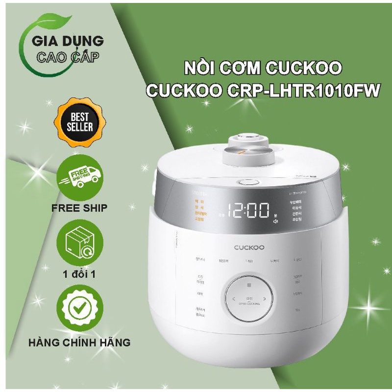 Nồi Cơm Điện Áp Suất Cao Tần CUCKOO CRP-LHTR1010FW 1.8L