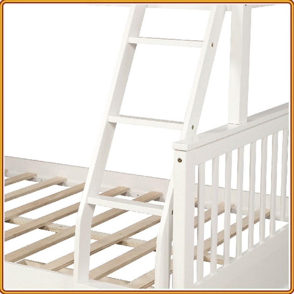 Giường tầng Tundo 1m /1m4 cầu thang cố định phải màu lựa chọn - Màu Vàng