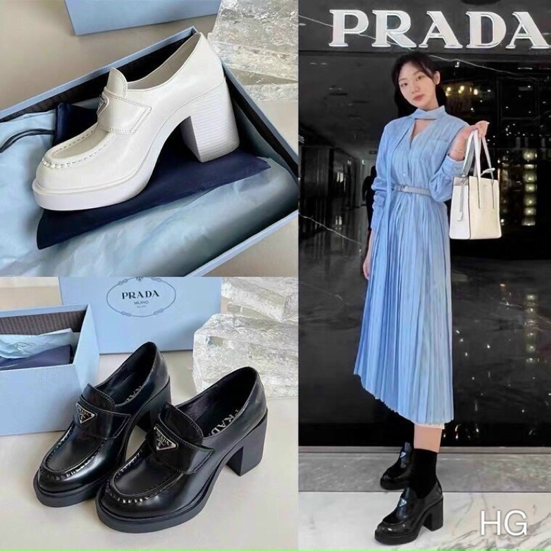 giày đế đúp prada da xịn fullbox