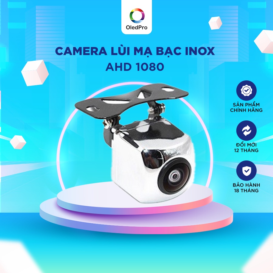 camera lùi cánh bướm mạ bạc inox ahd 1080 cho màn hình android