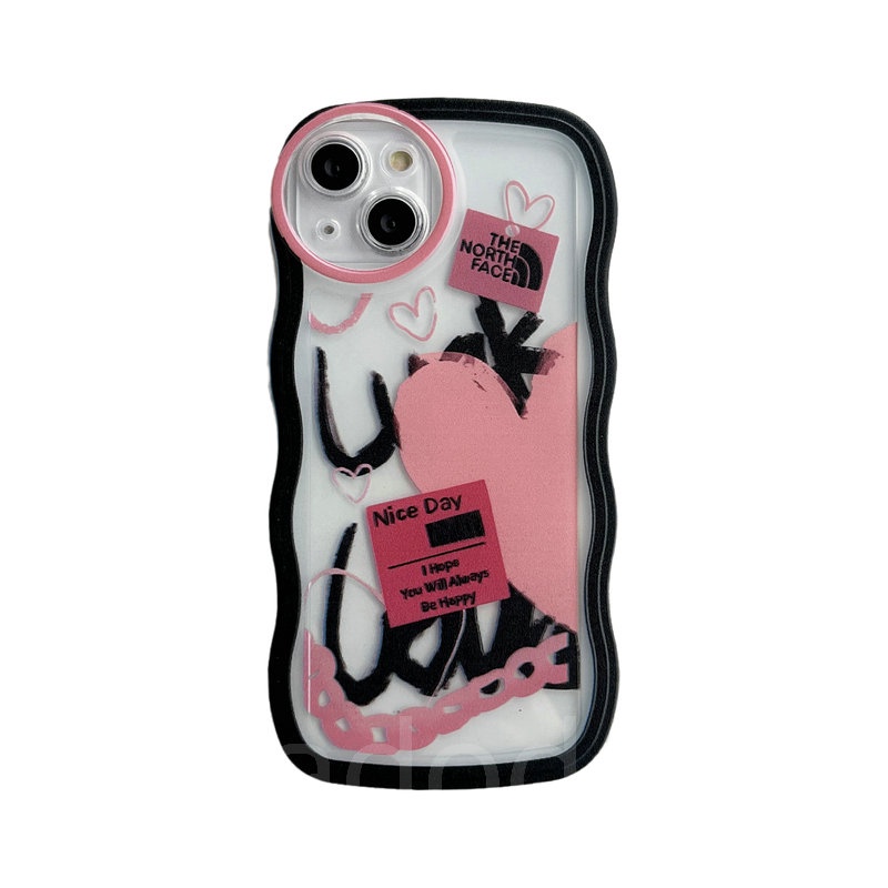 Casing Samsung Galaxy A54 A34 A24 A14 A04 A12 A73 A53 A52 A52S A33 A32 A23 A72 A22 A13 4G 5G A03S A02S A11 A02 A03 A51 A50 A50S A30S A20 A30 A20S A10S A21S M12 M22 M32 M11 M02 Waves Edge Graffiti Luck Romantic Love Fine hole Clear Soft Phone Case BW 17