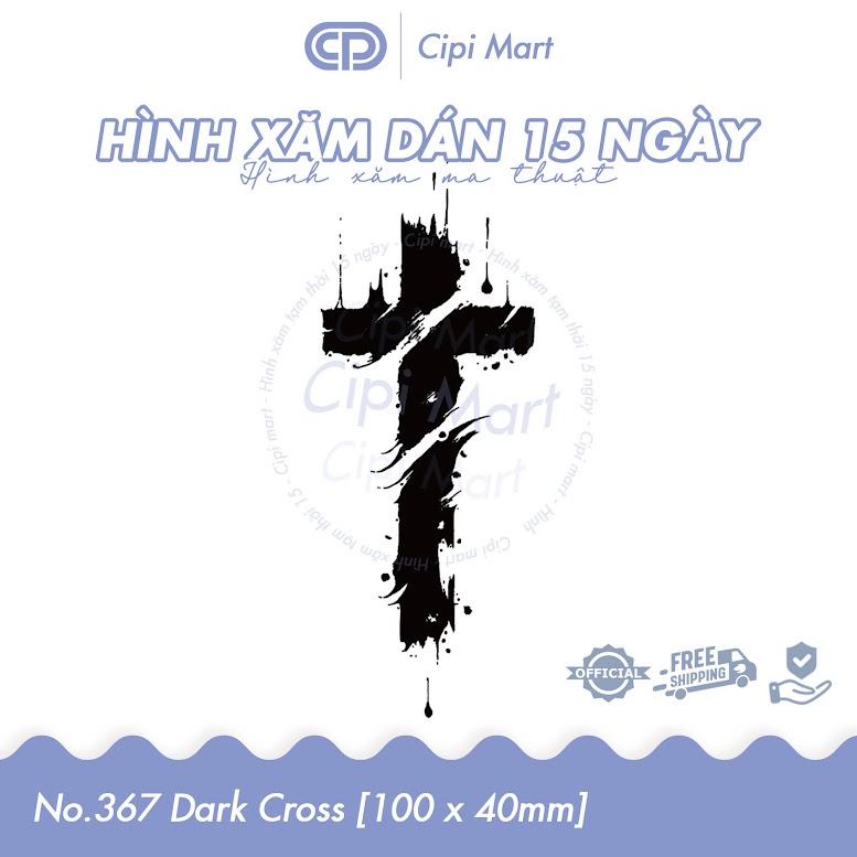 CIPI MART - Hình xăm tạm thời 15 NGÀY - chống nước, cọ xát 367