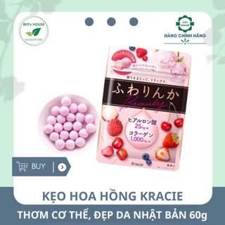 Kẹo hoa hồng Kracie thơm cơ thể, đẹp da Nhật Bản 60g (date mới)