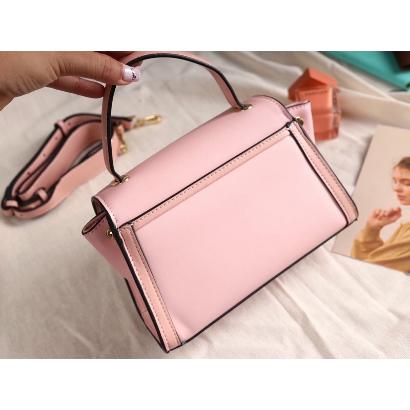 Túi xách MK Whitney mini Satchel màu hồng nhạt