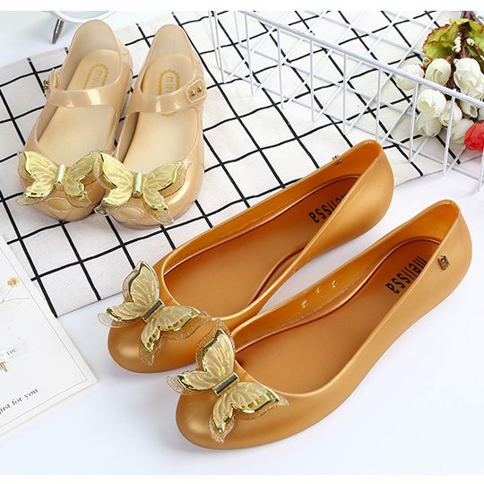 Giày Sandal Đính Nơ Xinh Xắn Cho Mẹ Và Bé