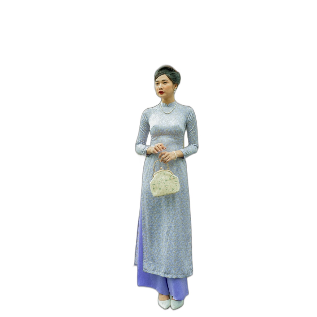 VANIA - Áo dài truyền thống Tử Đào 23ADNL.TUDAO