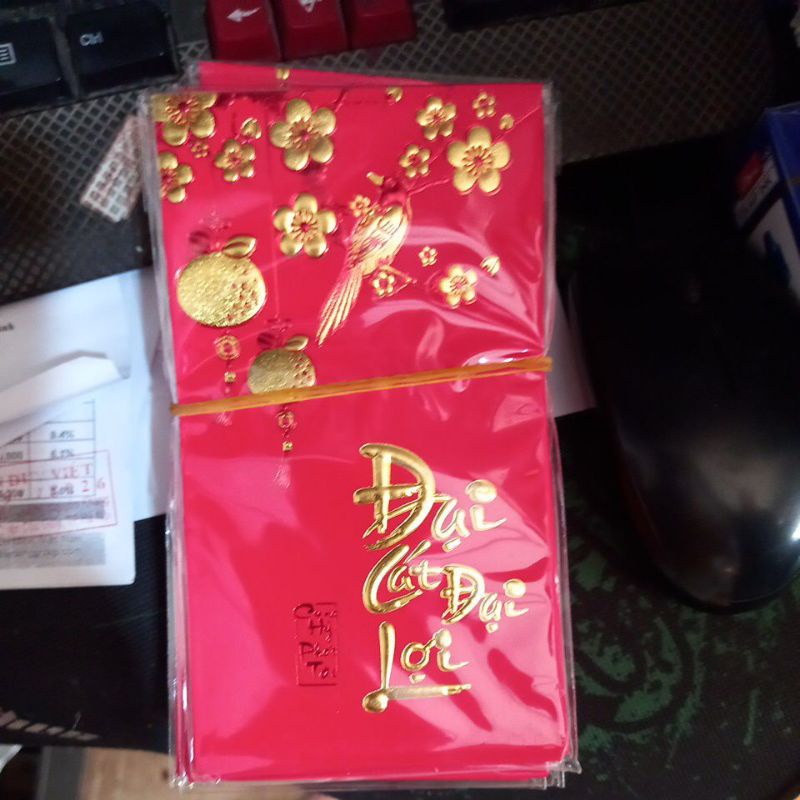 Tập 6c phong bì lì xì Tết loại đẹp, nét căng