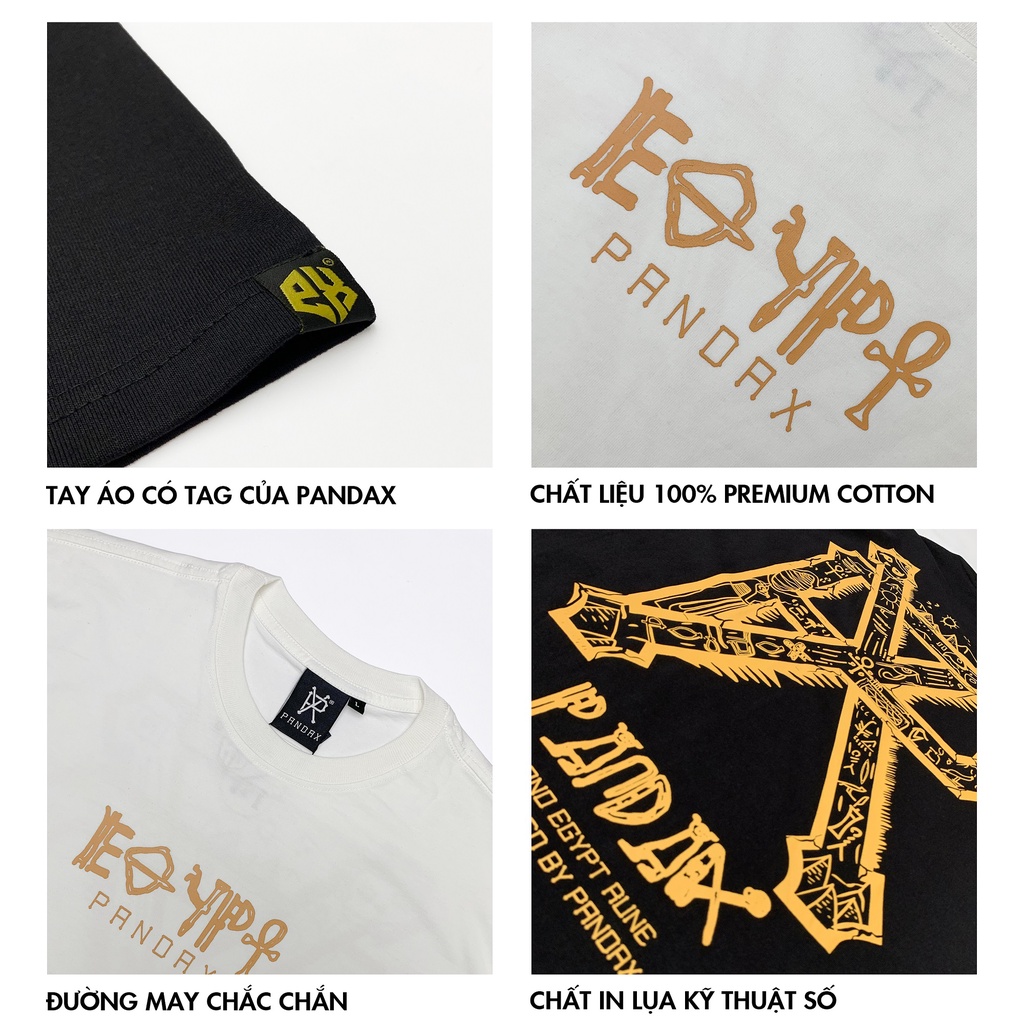 Áo thun local brand nam nữ Pandax Ai Cập , áo phông rộng unisex , basic tee 100% cotton chính hãng