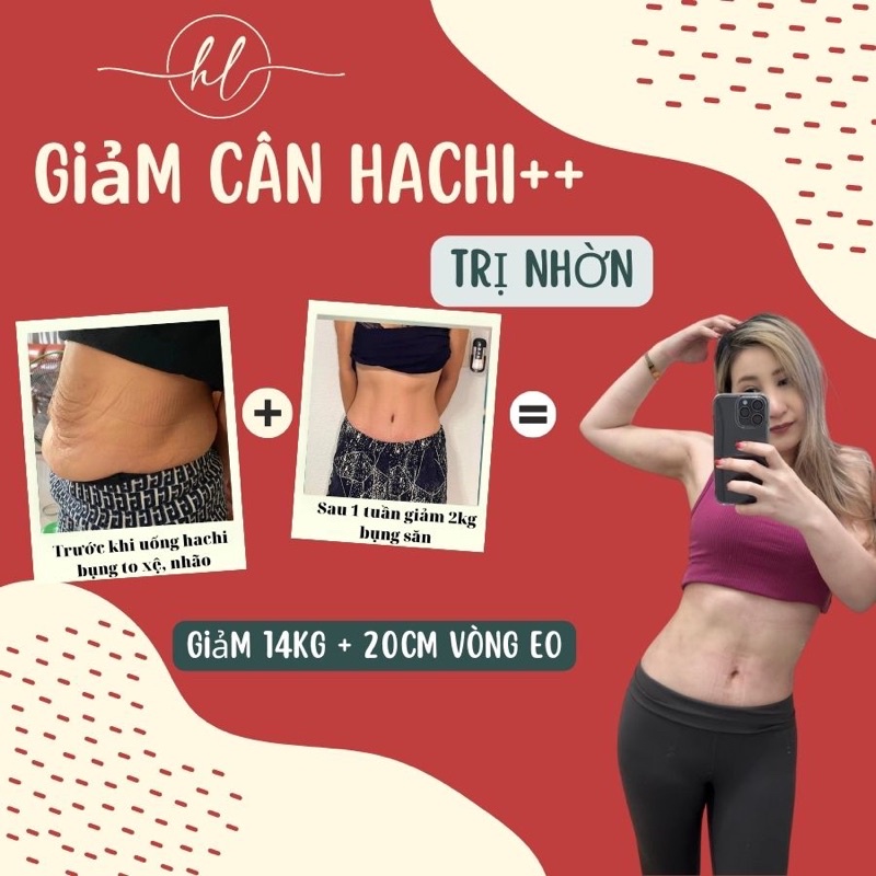 Liệu trình 10 ngày giảm cân Hachi ++ chiết xuất củ dền, giảm 3-5kg