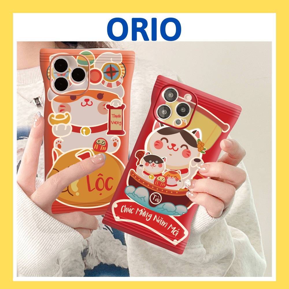 Ốp lưng iphone vỏ kẹo Mèo Tài Lộc 6/6plus/6s/6splus/7/7plus/8/8plus/x/xr/xs/11/12/13/14/pro/max/plus/promax - ORIO