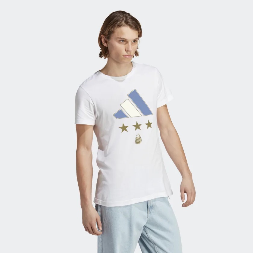 Áo thun chúc mừng Argentina vô địch 3 sao nam nữ UNISEX