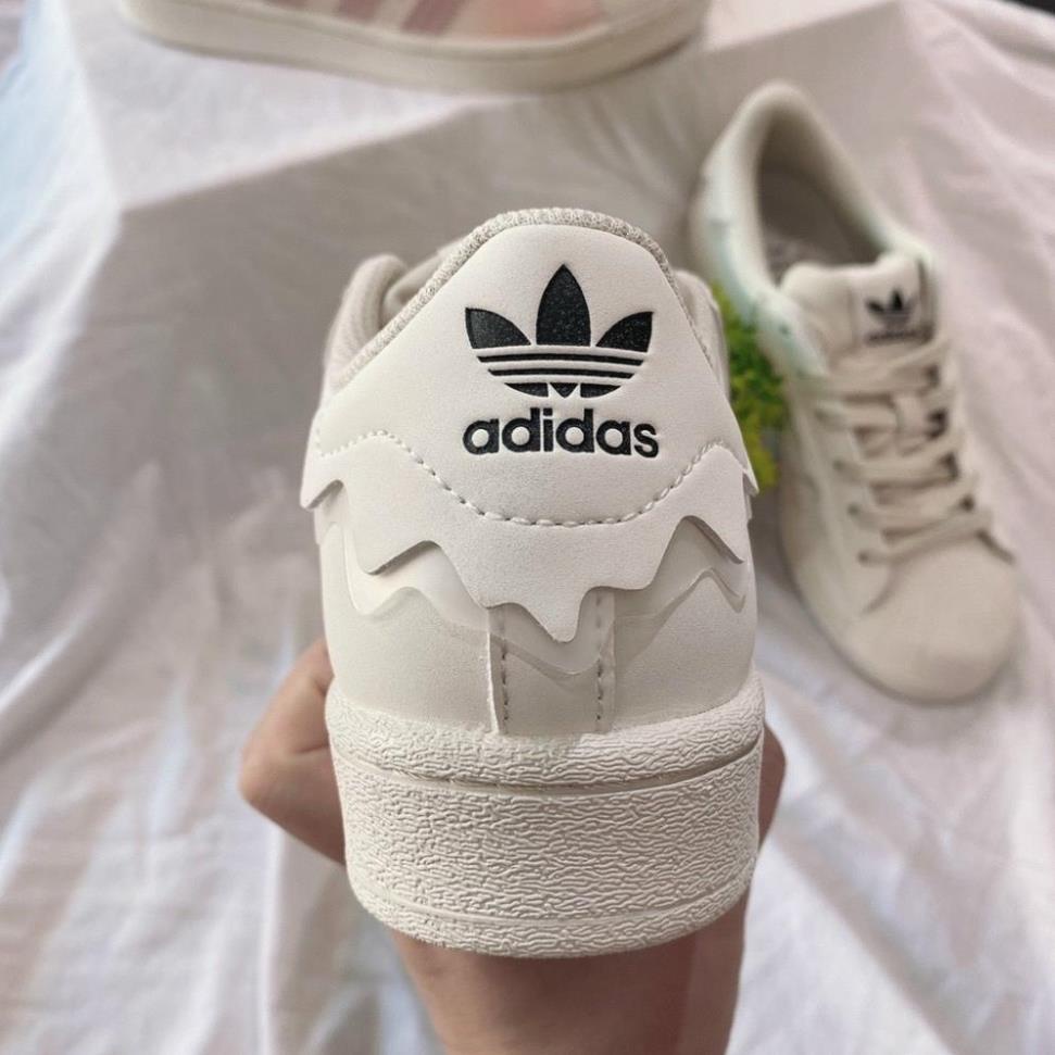Giày Adidas Superstar Das Sò Màu Kem, giày thể thao sneaker Superstar Das Sò Màu Hồng Kem Màu Trắng Hot Trend 2022