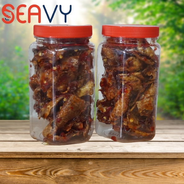 🌶️ Seavy Mực Rim Sa Tế Nha Trang - Cay Dai Đặc Sản, Nguyên Con 200g 🦑