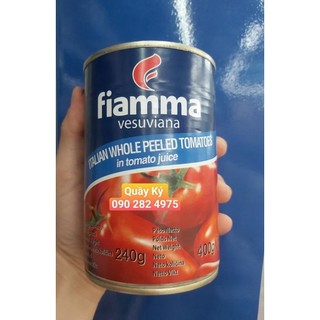 Cà chua nguyên trái lột vỏ Fiamma 400gr - Whole Peeled Tomatoes