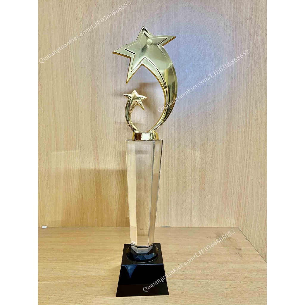 Cúp  Pha Lê Sao Đôi Mẫu Thân Cao