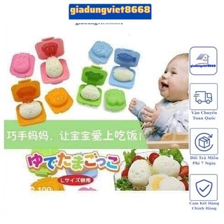 Sét 6 khuôn cơm bento , khuôn ép cơm làm bánh