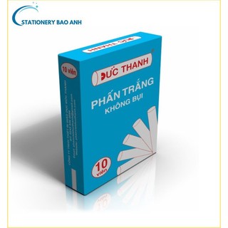 Phấn trắng viết bảng không bụi# Đức Thanh-Vỏ Màu Xanh