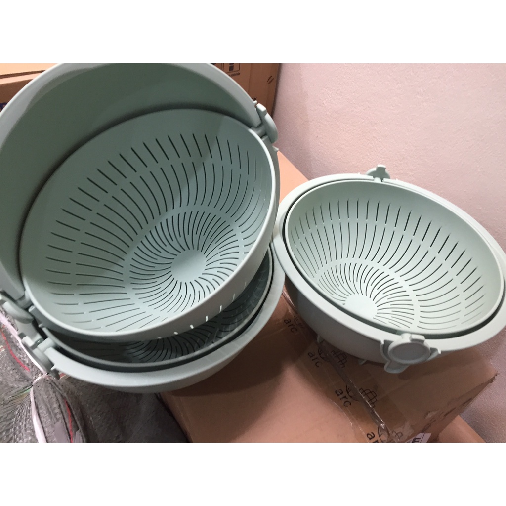 Bộ thau rổ xoay đa năng Yoko 30cm Chính hãng INOCHI