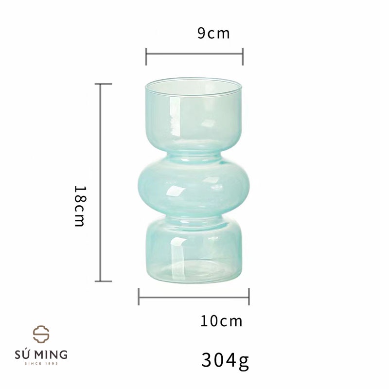 Lọ Hoa Thủy Tinh Dáng Đèn Dầu Độc Đáo, Nhiều Màu Sắc, Sang Trọng, Giao Hàng Nhanh.