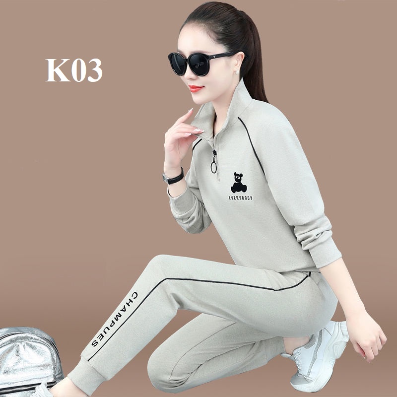 Đồ Bộ Thu Đông Dài Tay Nữ  Set Đồ Bộ Thun Nữ Thời Trang - 2023 Đủ Size 43-70Kg