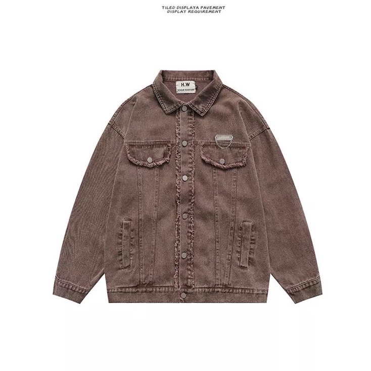 Áo Khoác Jeans Nam Nữ Denim Jacket Hàn Quốc Phối Phụ Kiện Hình Thêu Nổi, 3 Màu Áo Cực Hót  From Rộng Thời Trang Unisex