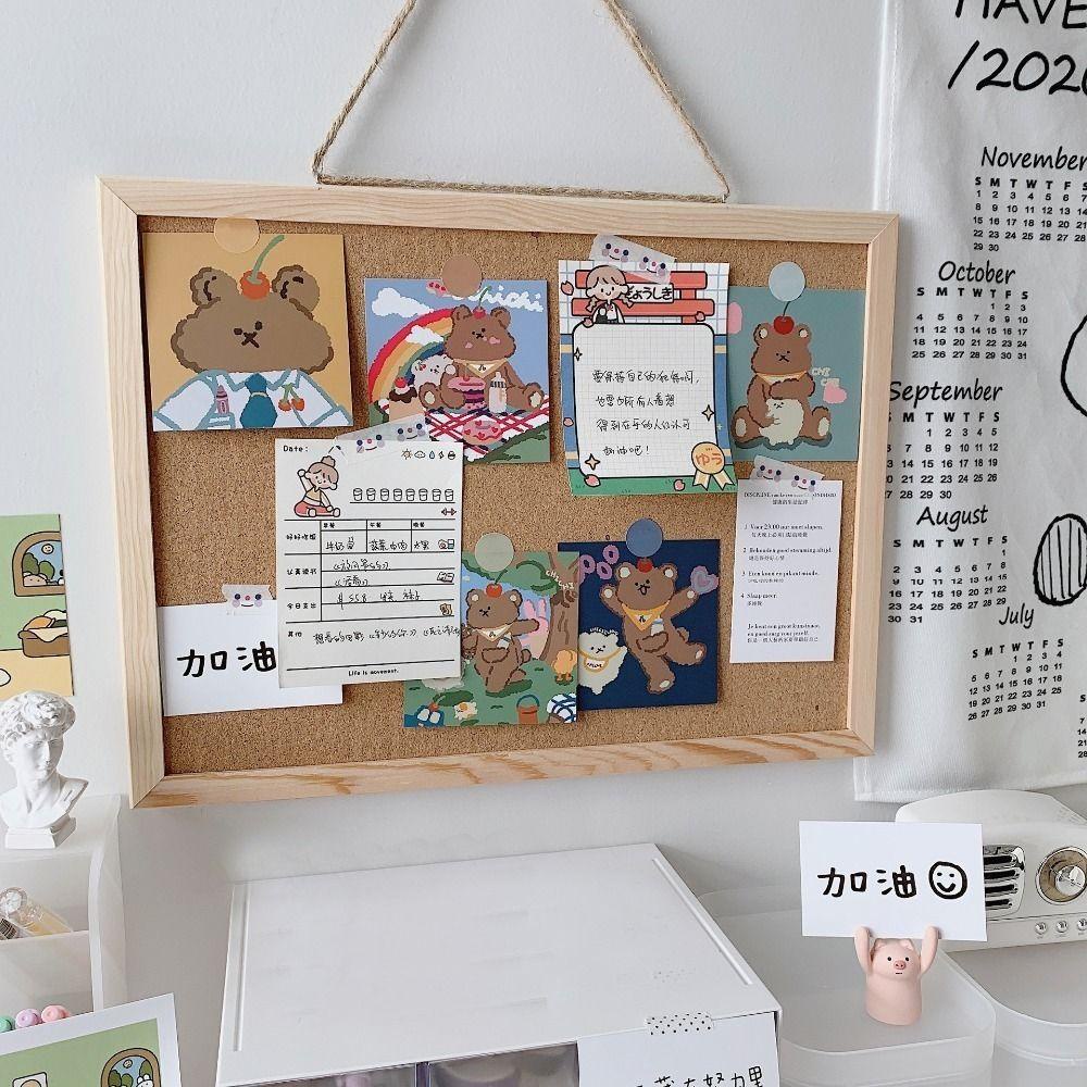 Giá Đỡ Bảng Ghi Chú / Trang Sức Bằng Gỗ Bần Tiện Dụng Cho Trường Học / Văn Phòng