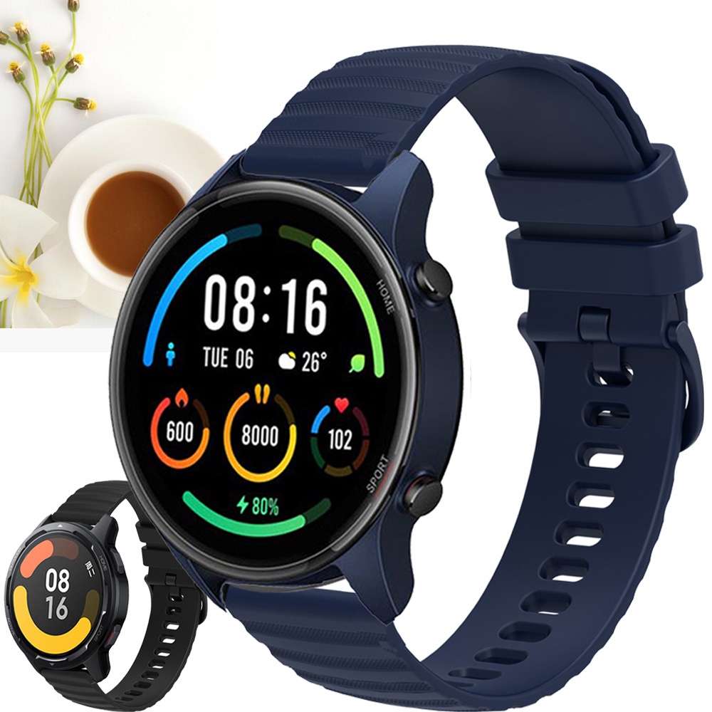 Dây Đeo Silicone Mềm 22mm Cho Đồng Hồ Thông Minh Xiaomi MI Watch Phiên Bản Quốc Tế / MI Watch S1 / S1 pro / S1 Active / MI Watch 2