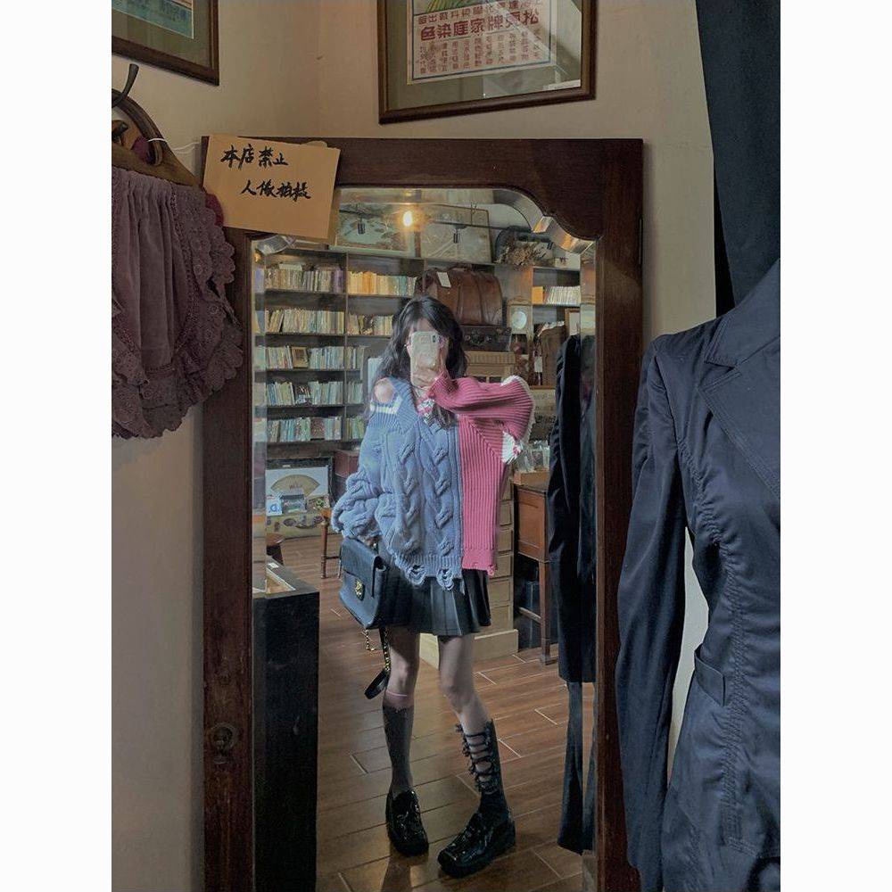 Áo Sweater Dáng Rộng Thiết Kế Mới Thời Trang Dành Cho Mùa Thu Đông