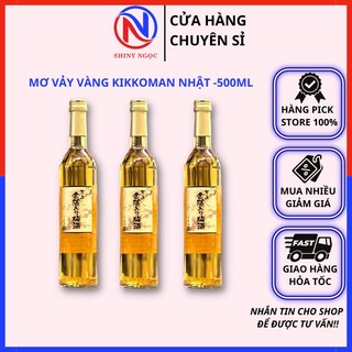 Nước mơ ngâm trái cây vảy vàng kikkoman nhật bản chai 500ml tinh khiết giúp tăng cường sức khỏe