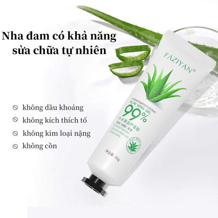 Gel Nha Đam Dưỡng Ẩm và Làm Mềm Da, Gel Lô Hội 99% Aloe Vera Gel Zu Cosmetics